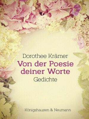 cover image of Von der Poesie deiner Worte